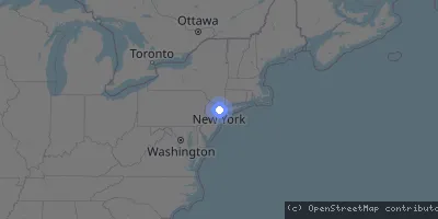 Server location map