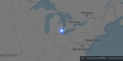 Server location map