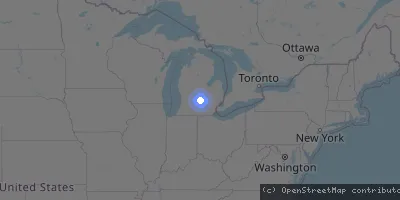 Server location map
