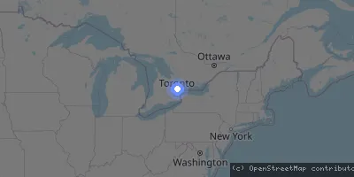 Server location map