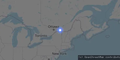 Server location map
