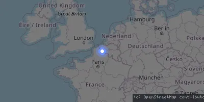 Server location map