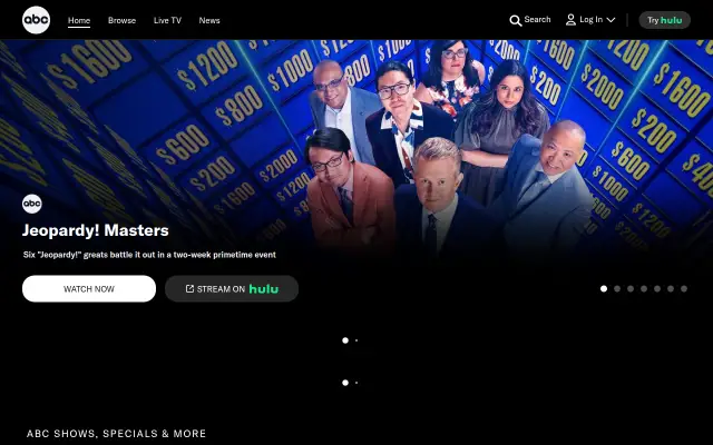 Screenshot of abc.com