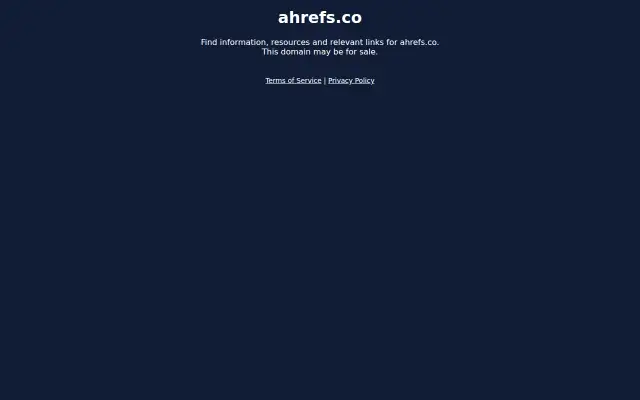 Screenshot of ahrefs.co