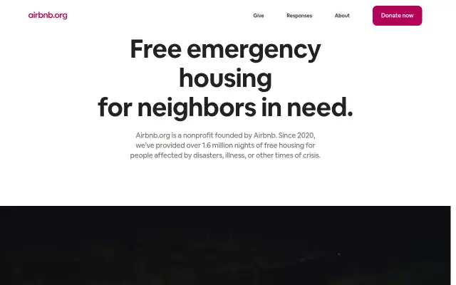 Screenshot of airbnb.org