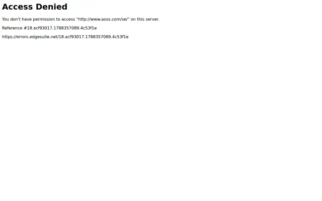 Screenshot of asos.se