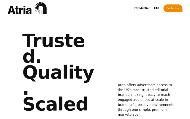Screenshot of atria.co.uk
