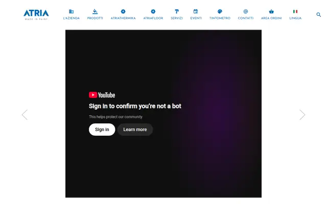 Screenshot of atria.it