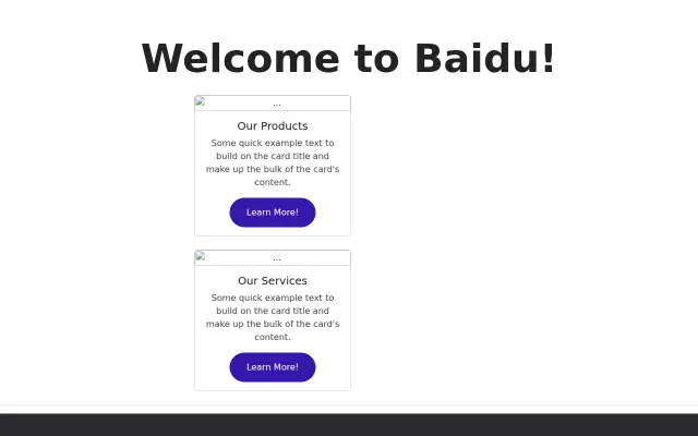 Screenshot of baidu.me