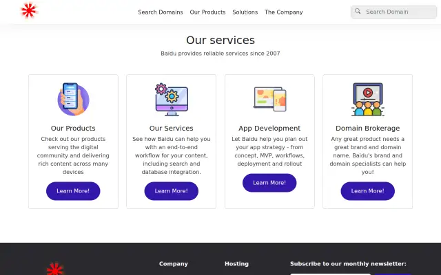 Screenshot of baidu.nl