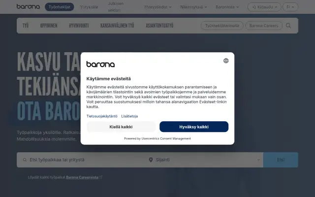 Screenshot of barona.nl