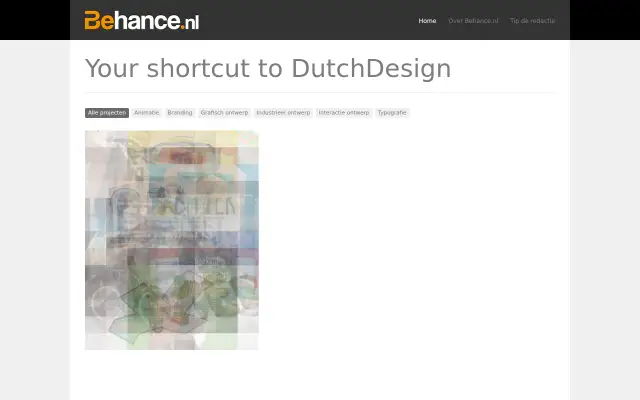 Screenshot of behance.nl