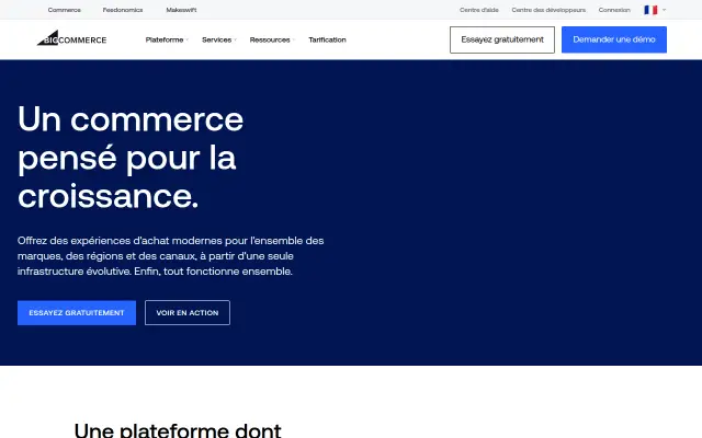 Screenshot of bigcommerce.fr