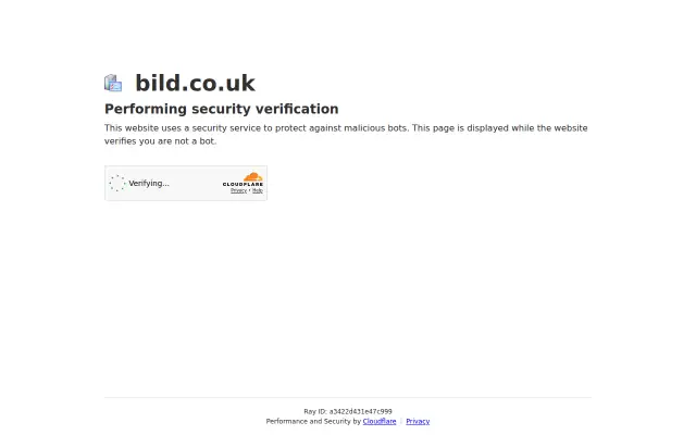 Screenshot of bild.co.uk
