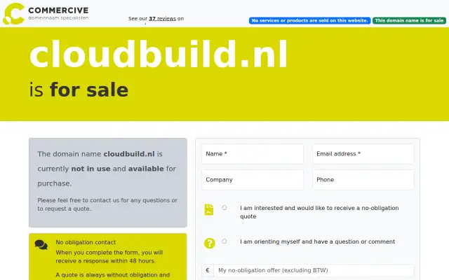 Screenshot of cloudbuild.nl