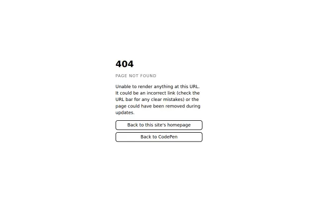 Screenshot of codepen.com