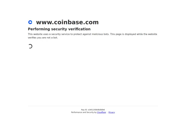 Screenshot of coinbase.ca
