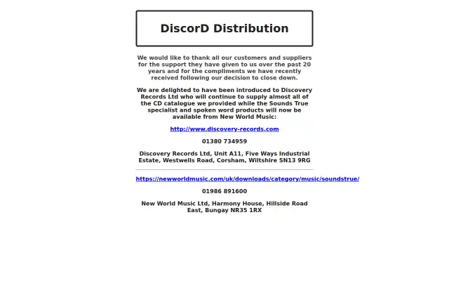 Screenshot of discord.co.uk