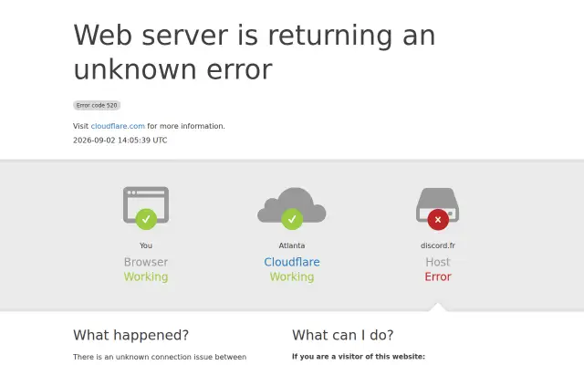 Screenshot of discord.fr