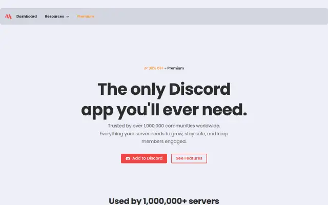 Screenshot of discord.xyz