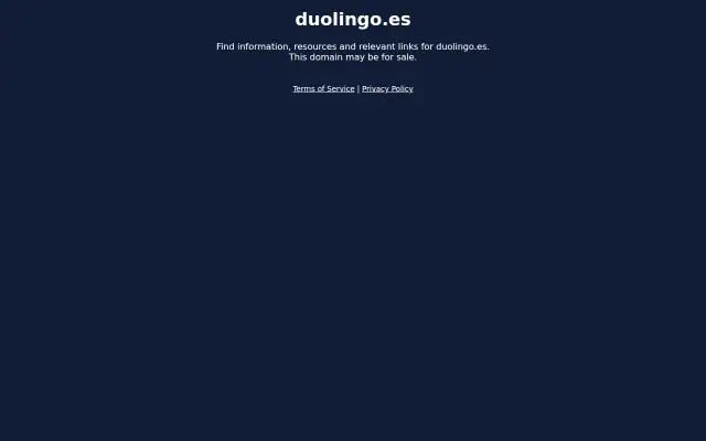 Screenshot of duolingo.es