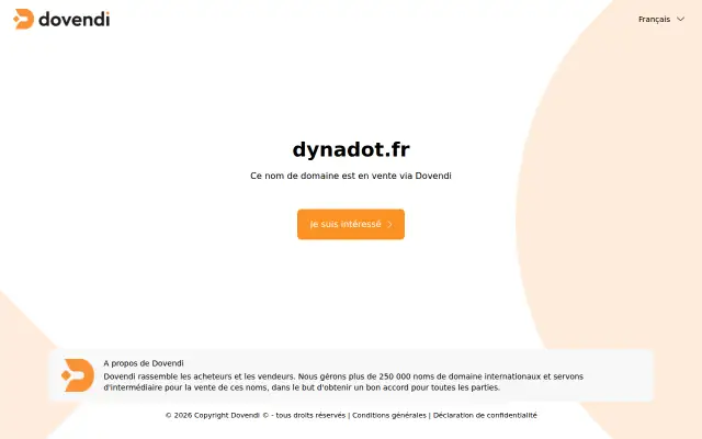 Screenshot of dynadot.fr