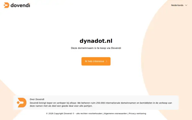 Screenshot of dynadot.nl