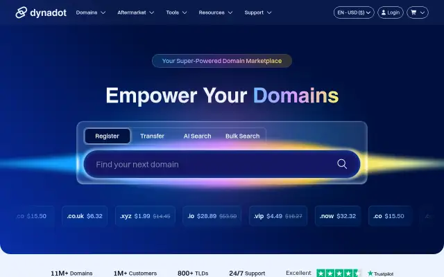 Screenshot of dynadot.uk