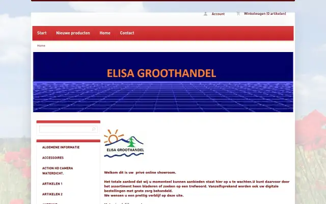 Screenshot of elisa.nl
