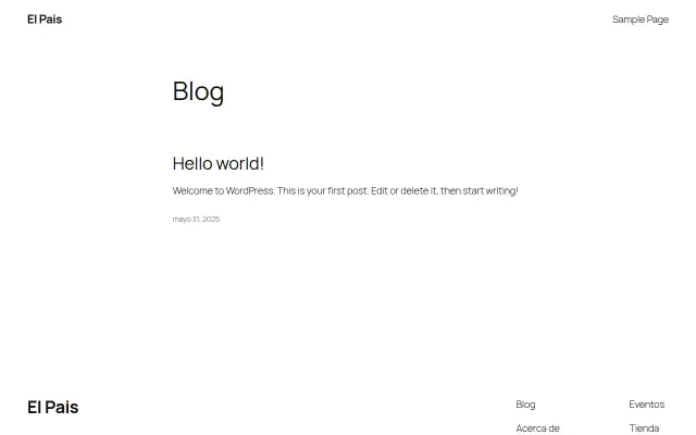 Screenshot of elpais.biz