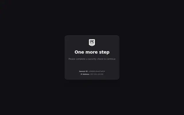 Screenshot of epicgames.uk