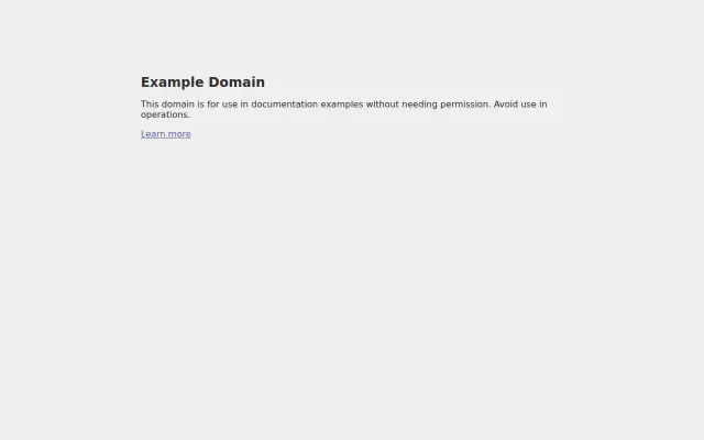 Screenshot of example.co