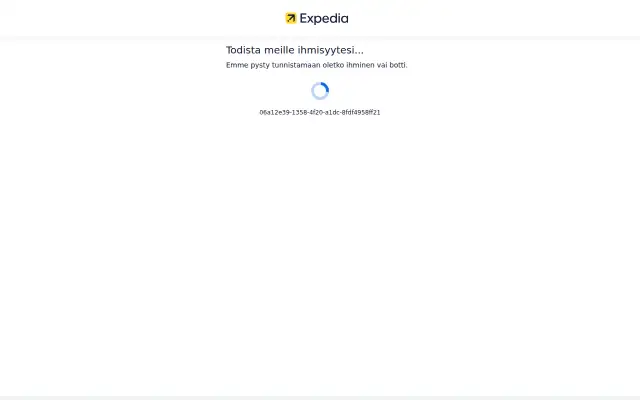 Screenshot of expedia.fi
