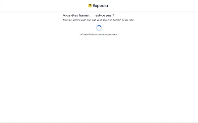 Screenshot of expedia.fr
