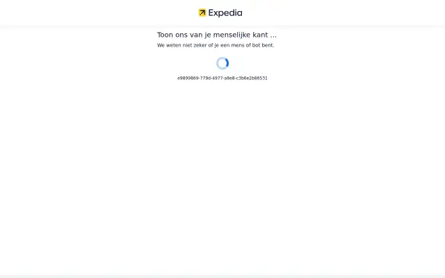 Screenshot of expedia.nl