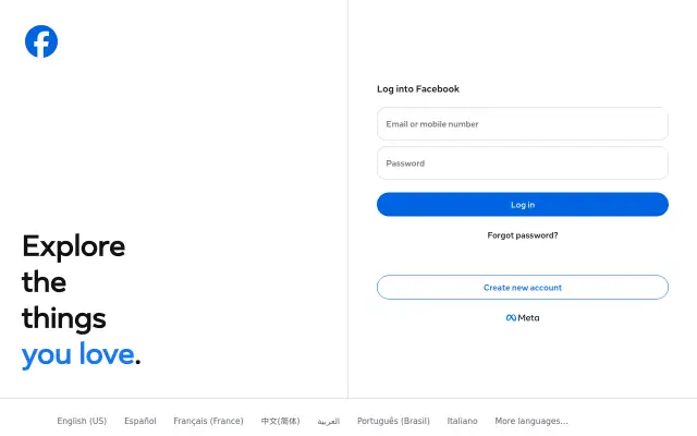 Screenshot of facebook.co
