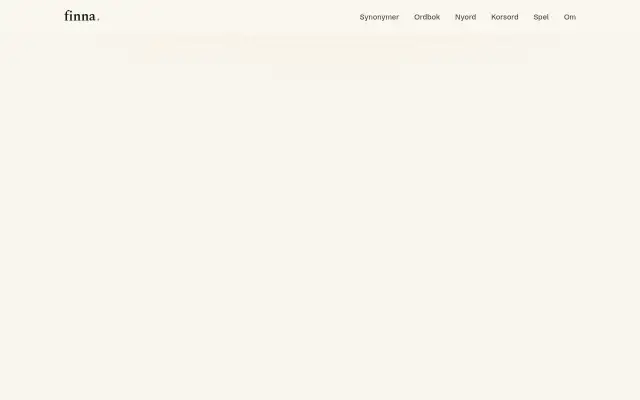 Screenshot of finna.se