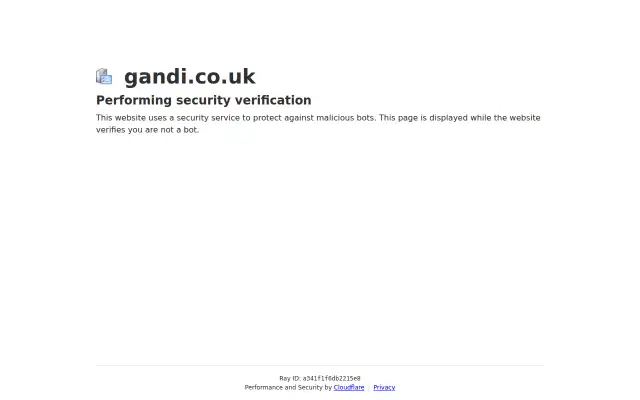Screenshot of gandi.co.uk