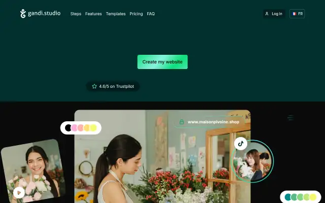 Screenshot of gandi.com
