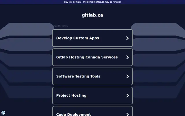 Screenshot of gitlab.ca