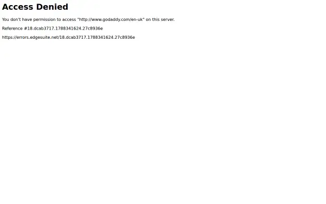 Screenshot of godaddy.uk