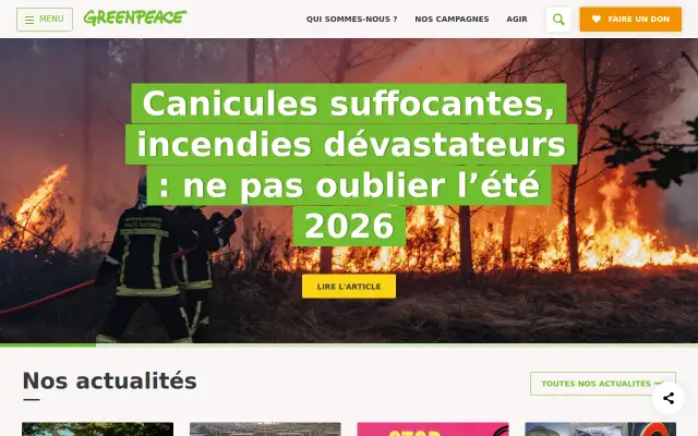 Screenshot of greenpeace.fr