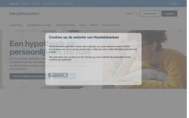 Screenshot of handelsbanken.nl