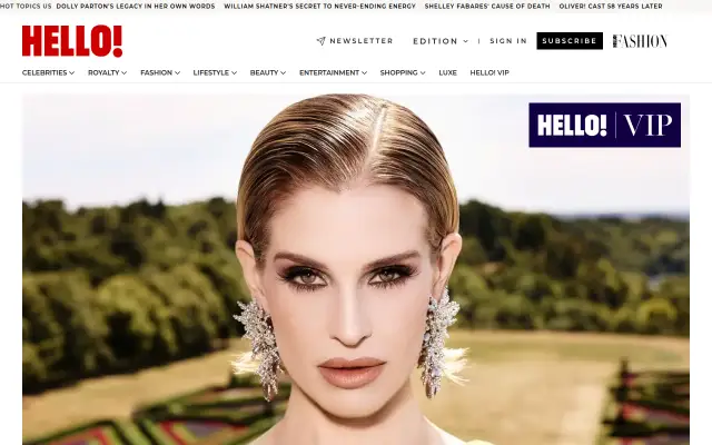 Screenshot of hello.net