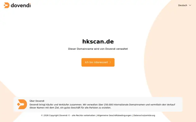 Screenshot of hkscan.de