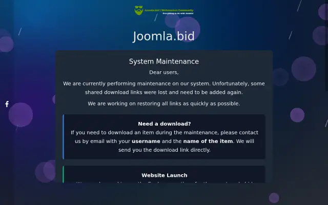 Screenshot of joomla.info