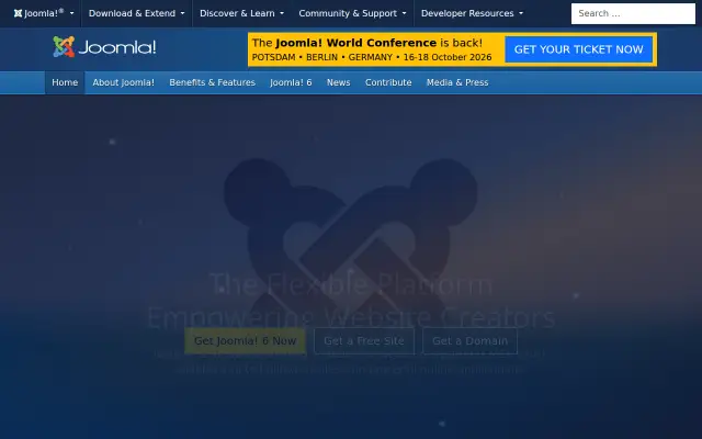 Screenshot of joomla.uk