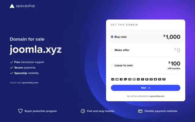 Screenshot of joomla.xyz