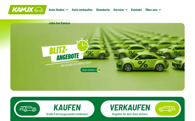 Screenshot of kamux.de