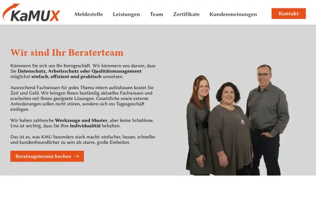 Screenshot of kamux.eu